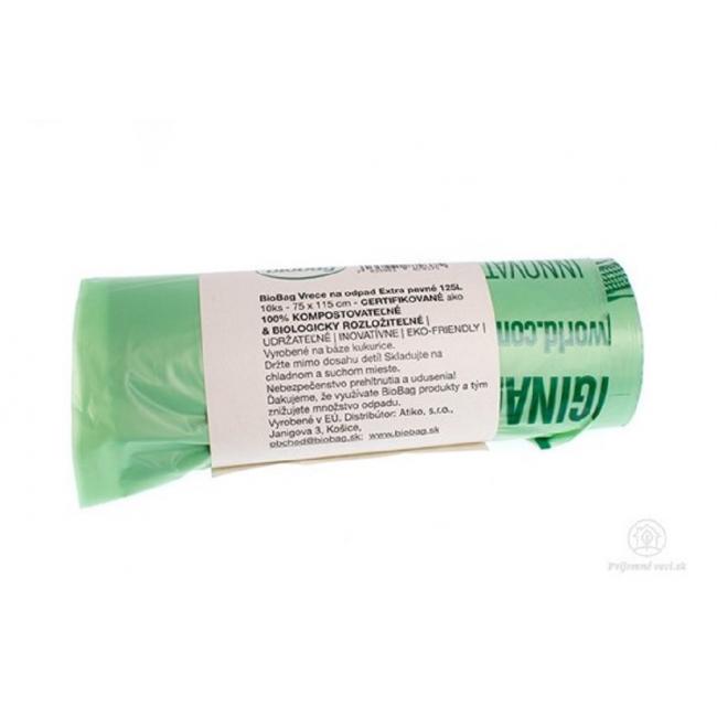 Compostable bags BioBag for waste 125 ℓ extra strong 10 pcs