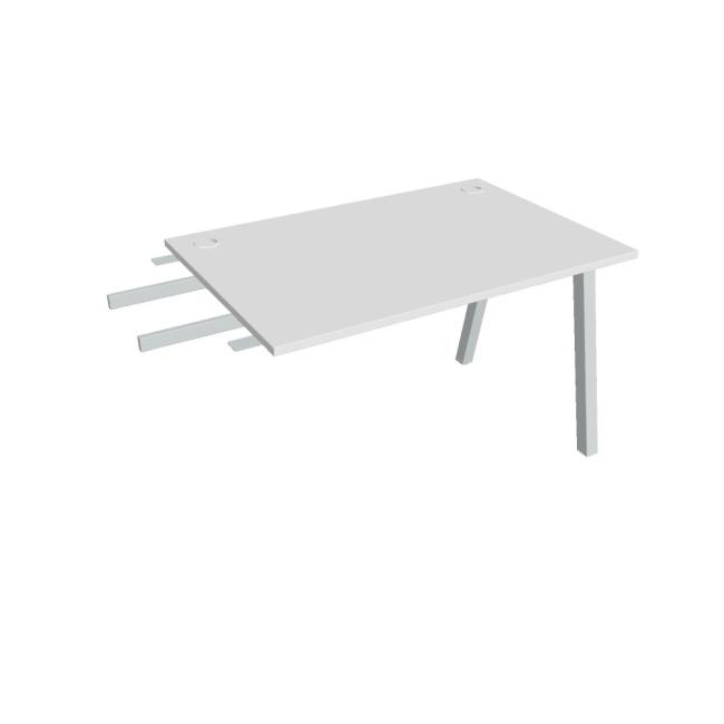 Work table UNI A, vertically chained, 120x75.5x80 cm, white/grey