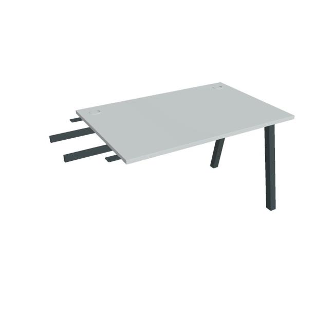 Work table UNI A, vertically chained, 120x75.5x80 cm, grey/black