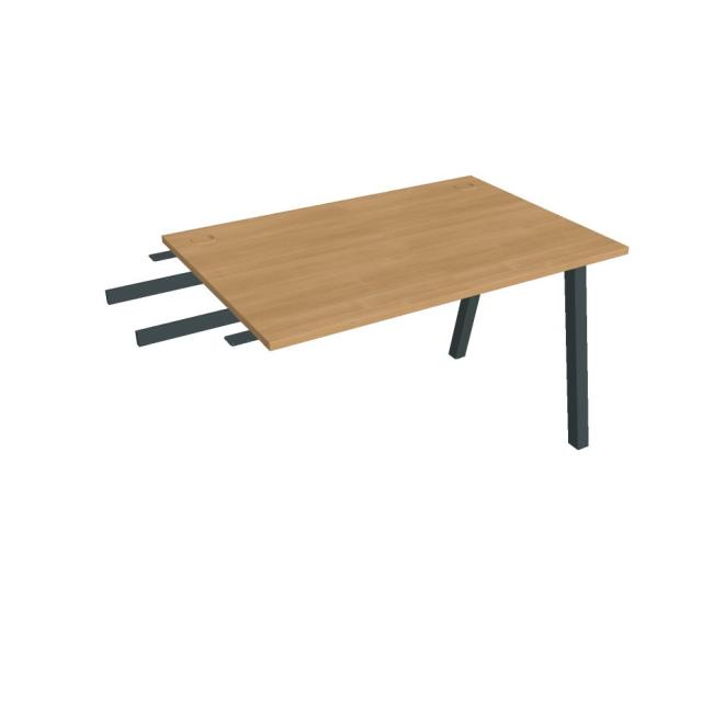 Work table UNI A, vertically chained, 120x75.5x80 cm, oak/black