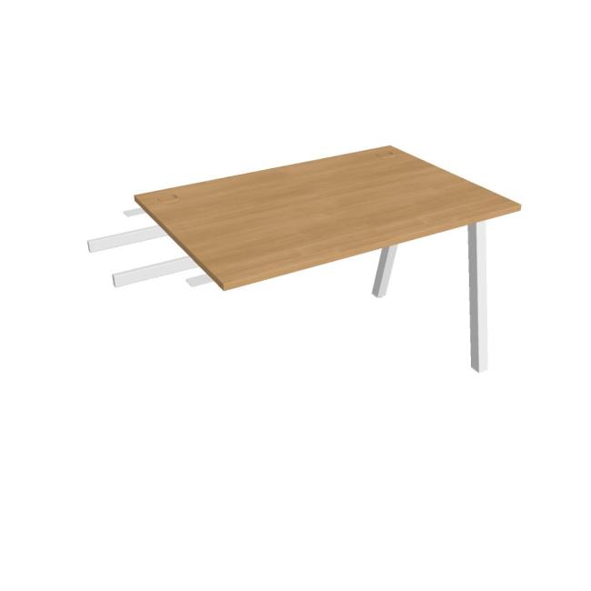 Work table UNI A, vertically chained, 120x75.5x80 cm, oak/white