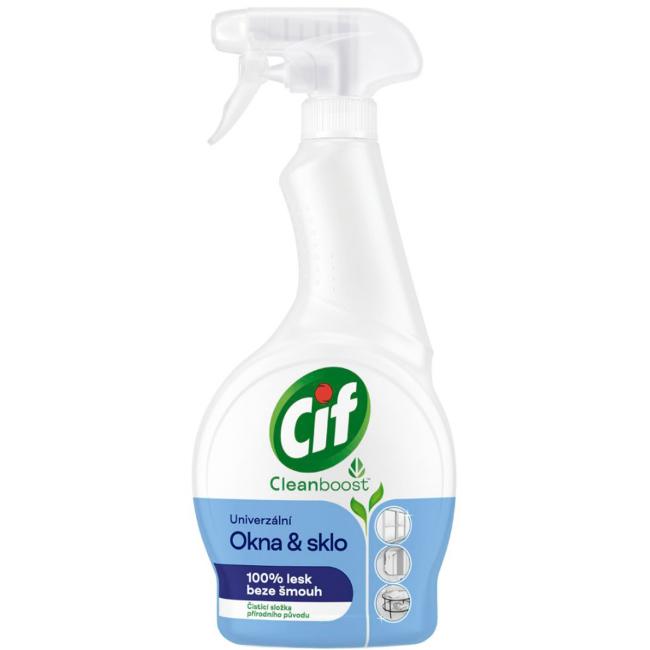 Cif Cleanboost univerzálny sprej na okná a sklo 500 ml