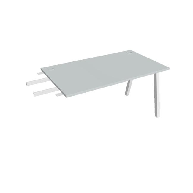 Work table UNI A, vertically chained, 140x75.5x80 cm, grey/white