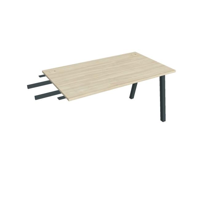 Work table UNI A, vertically chained, 140x75.5x80 cm, agate/black