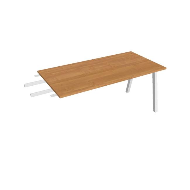 Work table UNI A, vertically chained, 160x75.5x80 cm, alder/white