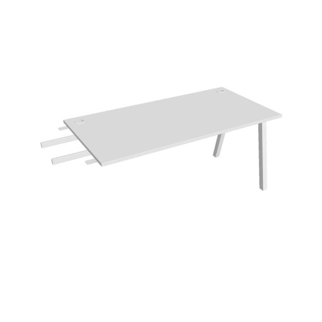 Work table UNI A, vertically chained, 160x75.5x80 cm, white/white