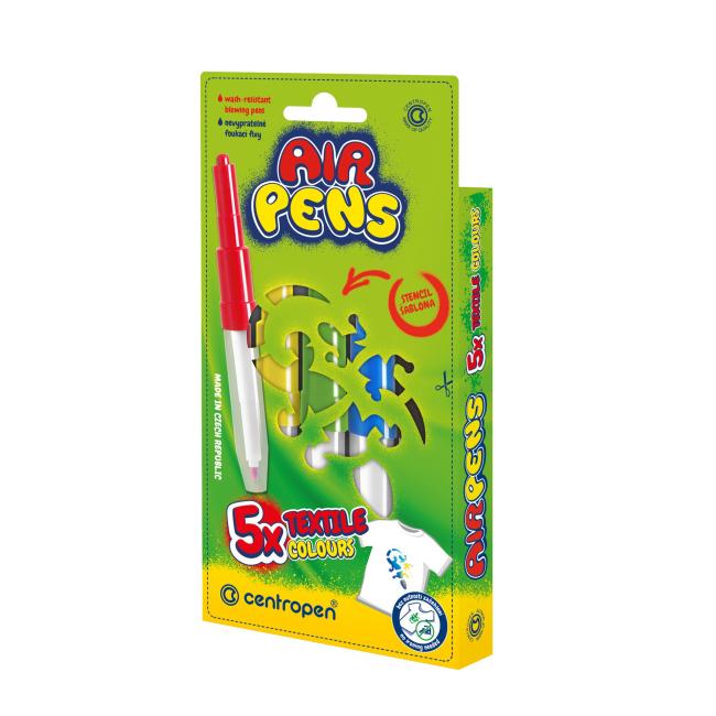 Fúkacie fixky Centropen 5f na textil