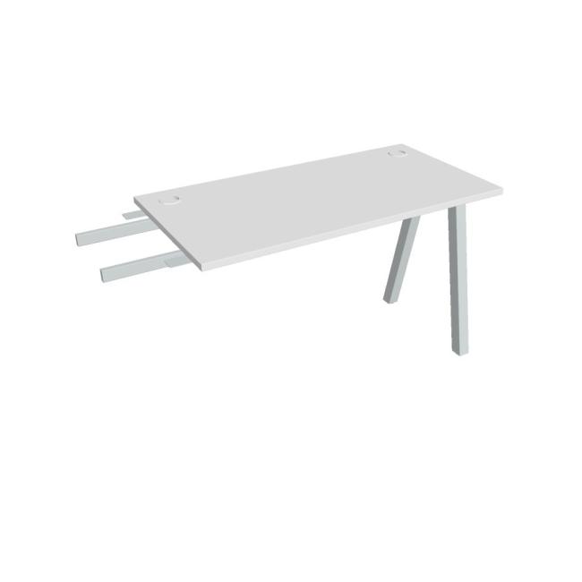 Work table UNI A, vertically chained, 120x75.5x60 cm, white/grey