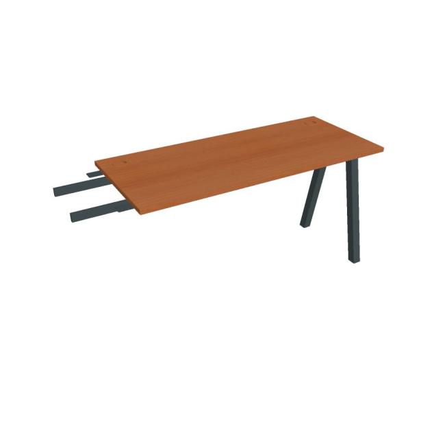 Work table UNI A, vertically chained, 140x75.5x60 cm, cherry/black