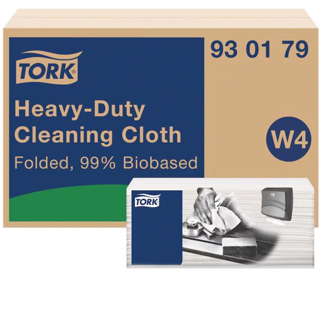 Skladané uteráky TORK Heavy-Duty Biobased W4 1-vrstvové, 105 zvyškov