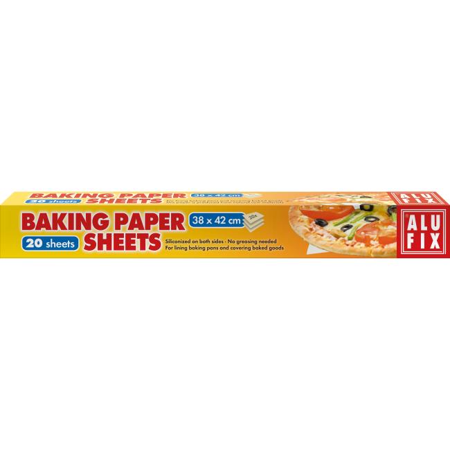 [HY946006] Alufix baking paper, 20 sheets, format 38 x 42 cm