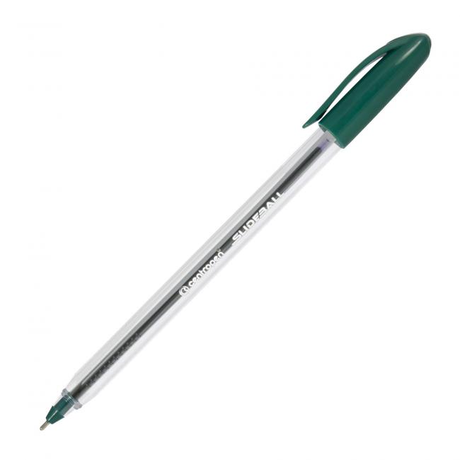 Ballpoint pen Centropen Slideball green