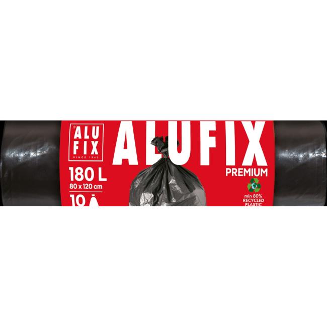 Vrecia na odpad PROFI 180 l / 10 ks, 45 mic., 80 x 120 cm, čierne, LDPE