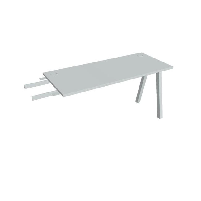 Work table UNI A, vertically chained, 140x75.5x60 cm, gray/grey