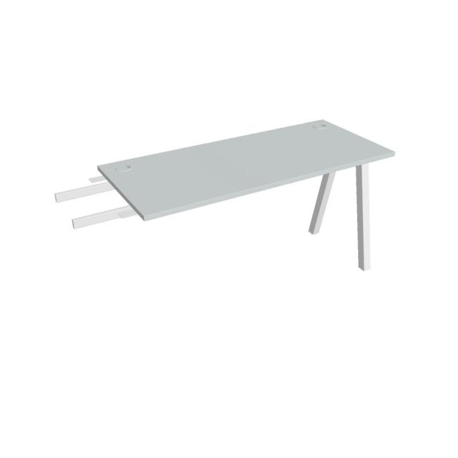 Work table UNI A, vertically chained, 140x75.5x60 cm, grey/white