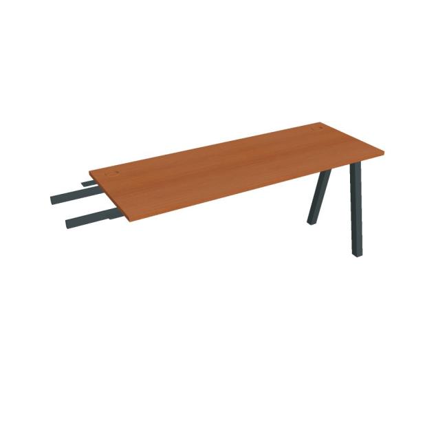 Work table UNI A, vertically chained, 160x75.5x60 cm, cherry/black