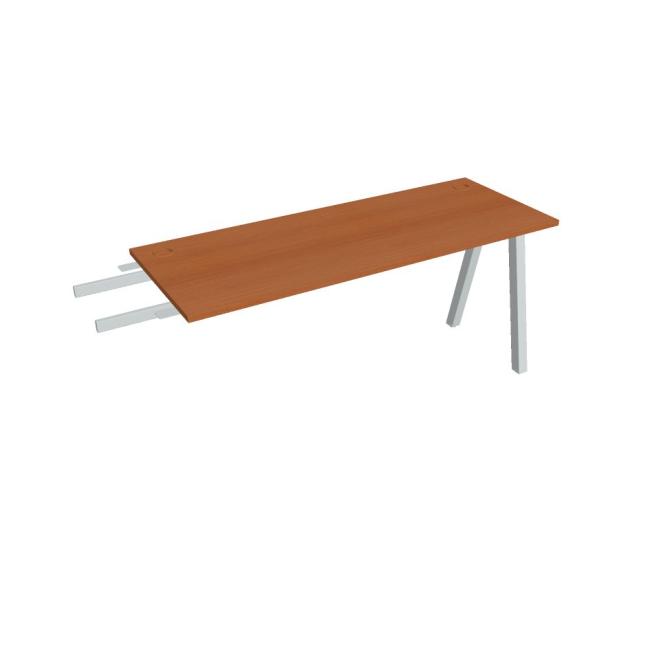Work table UNI A, vertically chained, 160x75.5x60 cm, cherry/grey