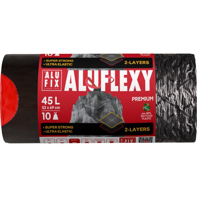 [HY946032] Retractable garbage bags. 45 ℓ/10 pcs, 28mic, LDPE