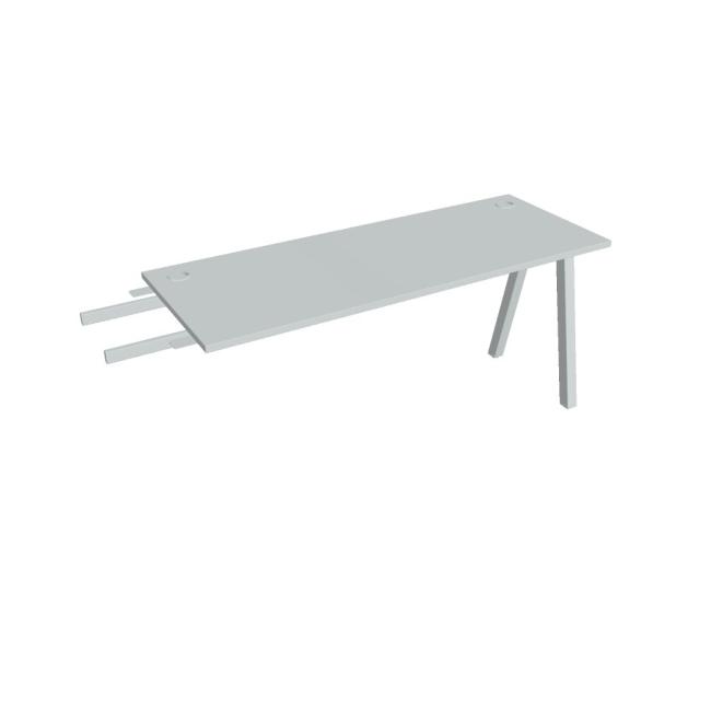 Work table UNI A, vertically chained, 160x75.5x60 cm, gray/grey
