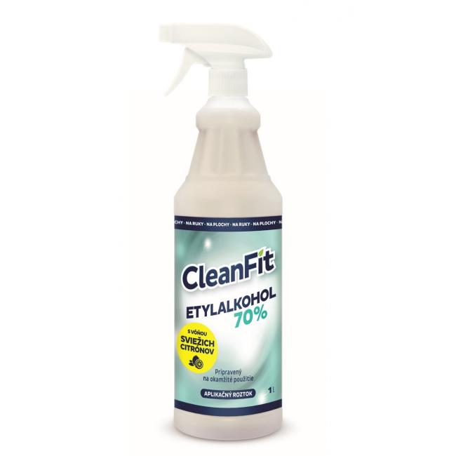 CleanFit disinfectant solution Ethyl alcohol 70% citrus 1 l + atomizer FREE