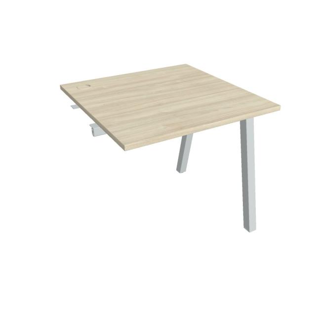 Work table UNI A, extendable. chain, 80x75.5x80 cm, agate/grey