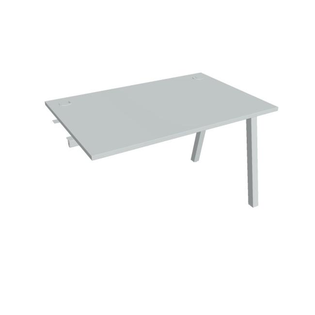 Work table UNI A, extendable. chain, 120x75.5x80 cm, gray/grey