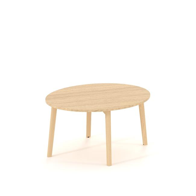 Coffee table ROOT round, d=90/h=47.7cm, oak