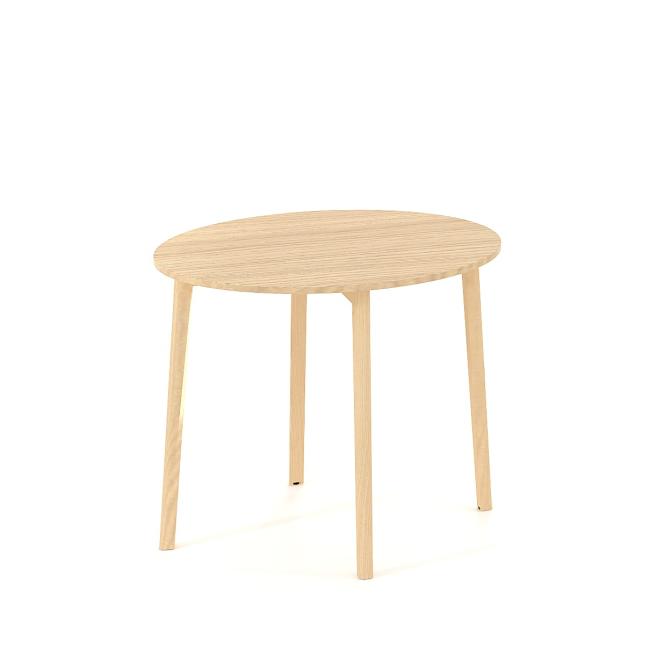 Konferenčný stolík ROOT okrúhly, d=90/v=74,2cm, dub