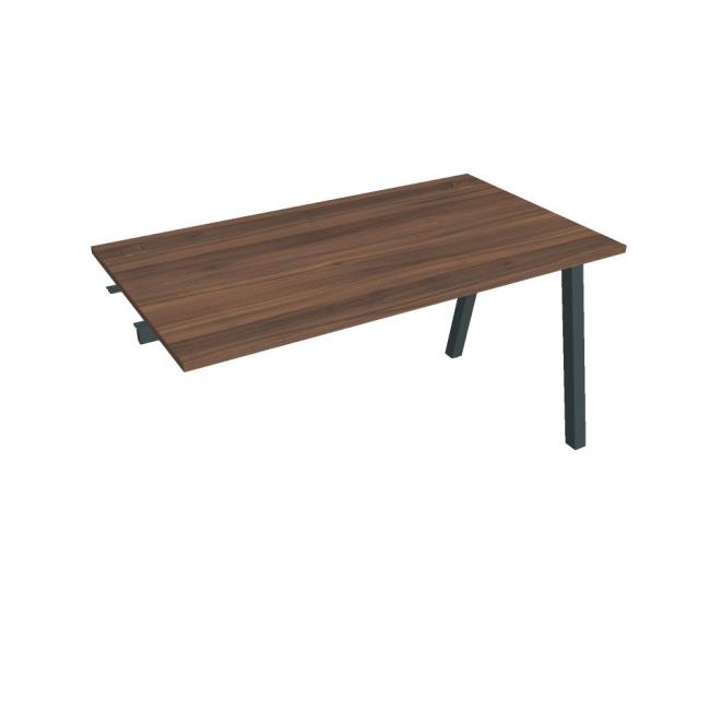 Work table UNI A, extendable. chain, 140x75.5x80 cm, walnut/black