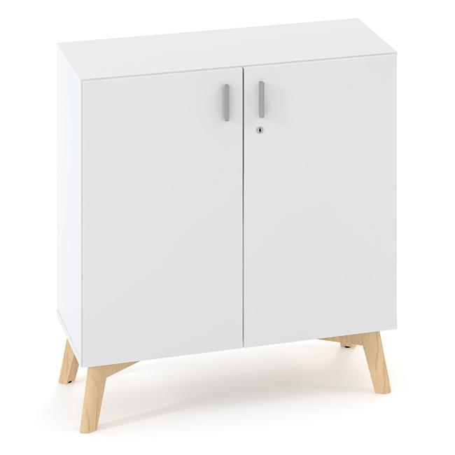 ALFA ROOT bookcase, 1 shelf, 80x47x88.7cm, white