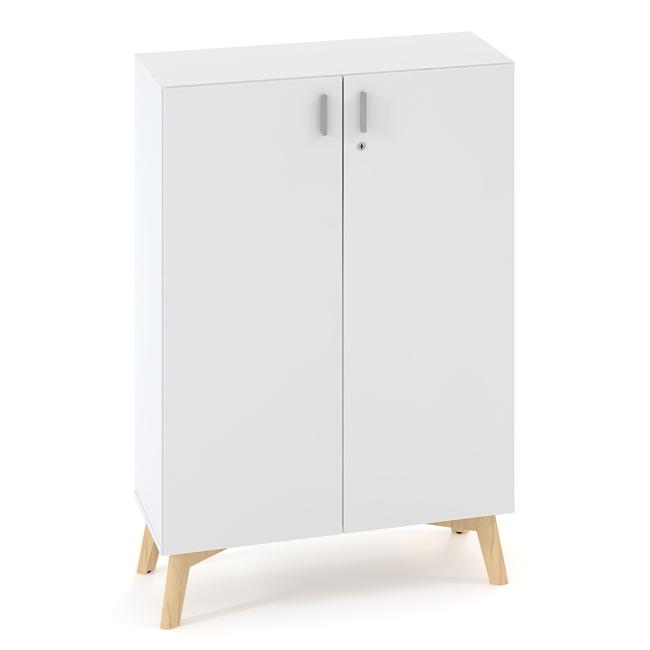 Knižnica ALFA ROOT, 2 police, 80x47x121,5cm, biela