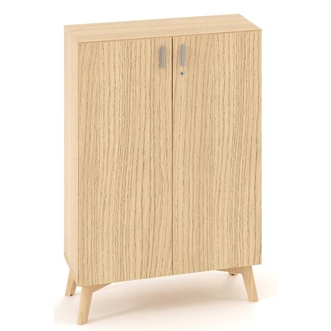 ALFA ROOT bookcase, 2 shelves, 80x47x121.5cm, oak