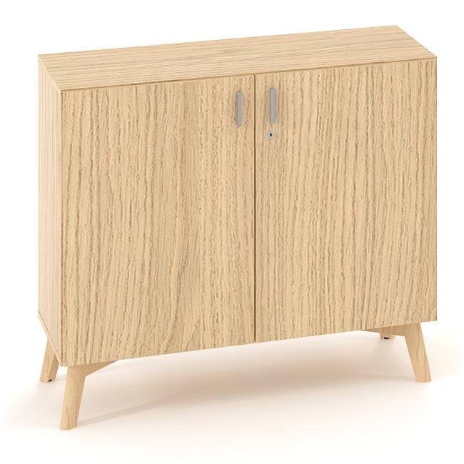 ALFA ROOT bookcase, 1 shelf, 100x47x88.7cm, oak