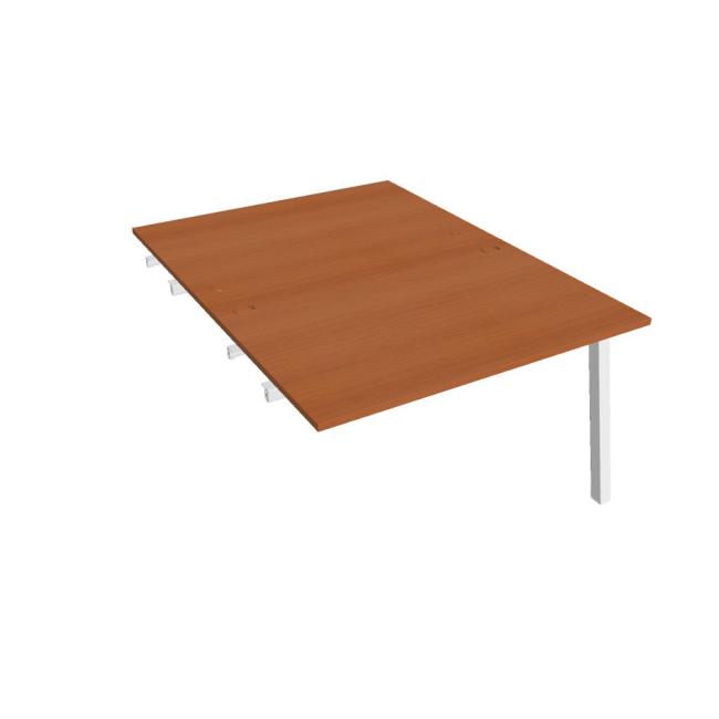 Work table UNI A, extendable. chain, 120x75.5x160 cm, cherry/white