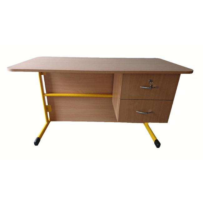Teacher's chair with 1 drawer, yellow