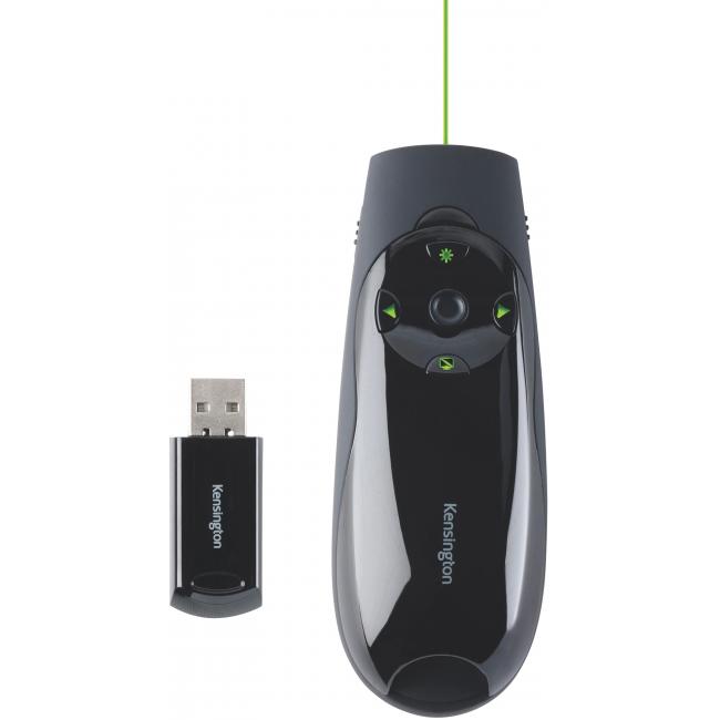 Presentation pointer Kensington green laser beam and cursor control