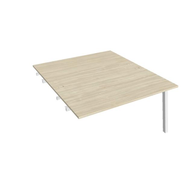 Work table UNI A, extendable. chain, 140x75.5x160 cm, agate/white
