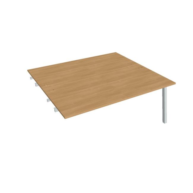 Work table UNI A, extendable. chain, 180x75.5x160 cm, oak/grey