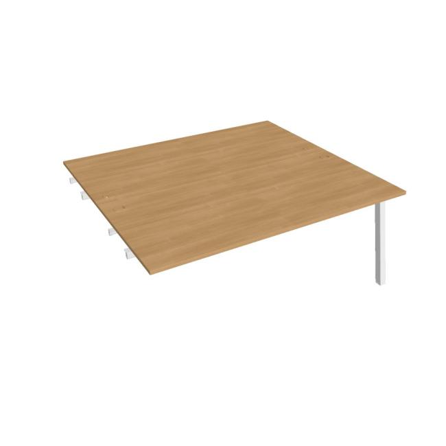 Work table UNI A, extendable. chain, 180x75.5x160 cm, oak/white