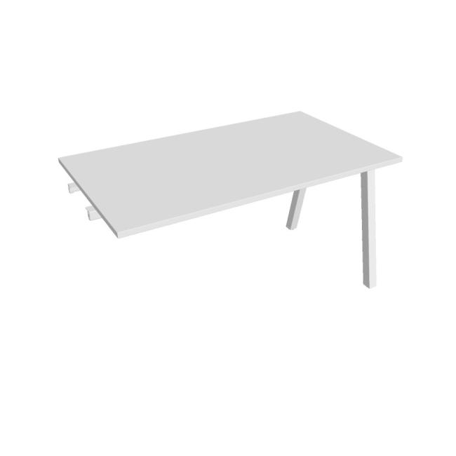 Conference table UNI A, late. chain, 140x75.5x80 cm, white/white
