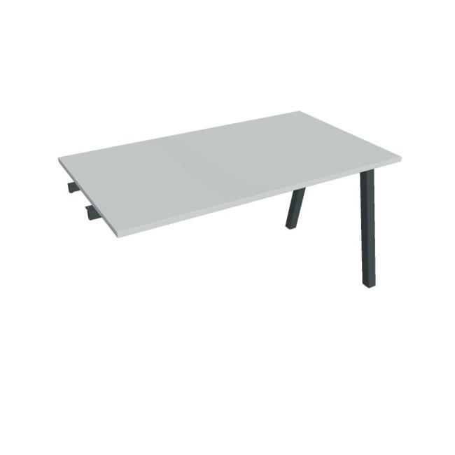 Conference table UNI A, late. chain, 140x75.5x80 cm, grey/black