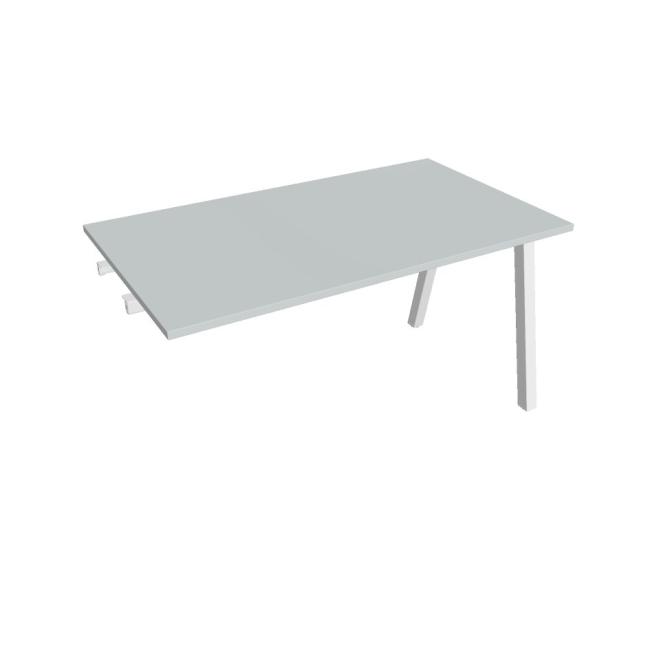 Conference table UNI A, late. chain, 140x75.5x80 cm, grey/white