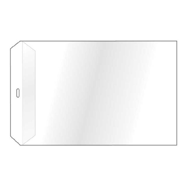 U package for hanging documents PP 150mic cardboard