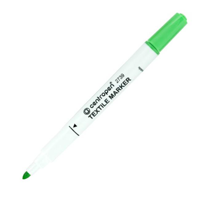 Textile marker Centropen 2739 light green