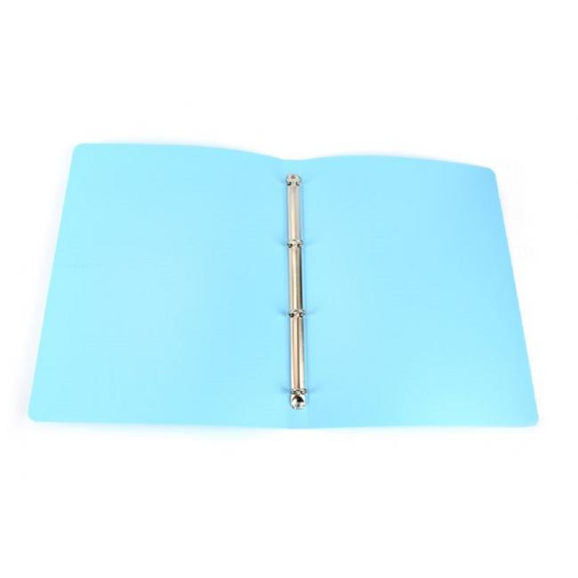 [KP227400] Binder 4-ring Cardboard PP Pastelini PP blue