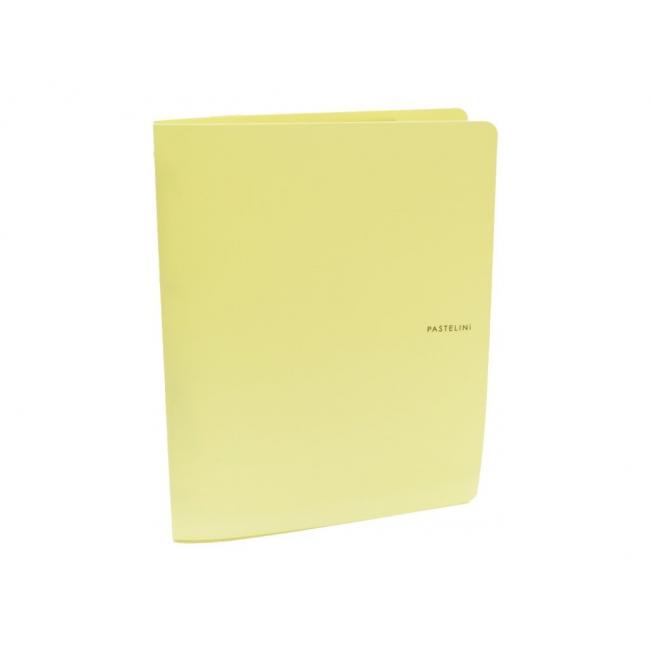 [KP227700] Binder 4-ring Cardboard PP Pastelini PP yellow