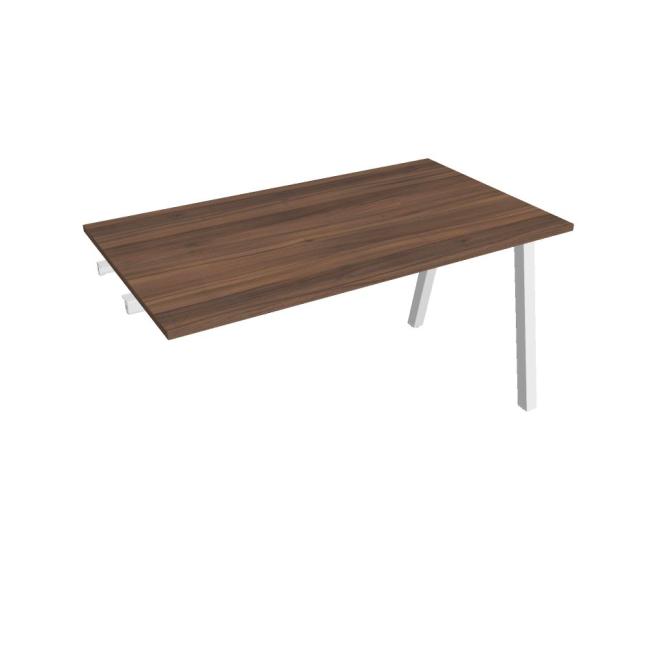 Conference table UNI A, late. chain, 140x75.5x80 cm, walnut/white