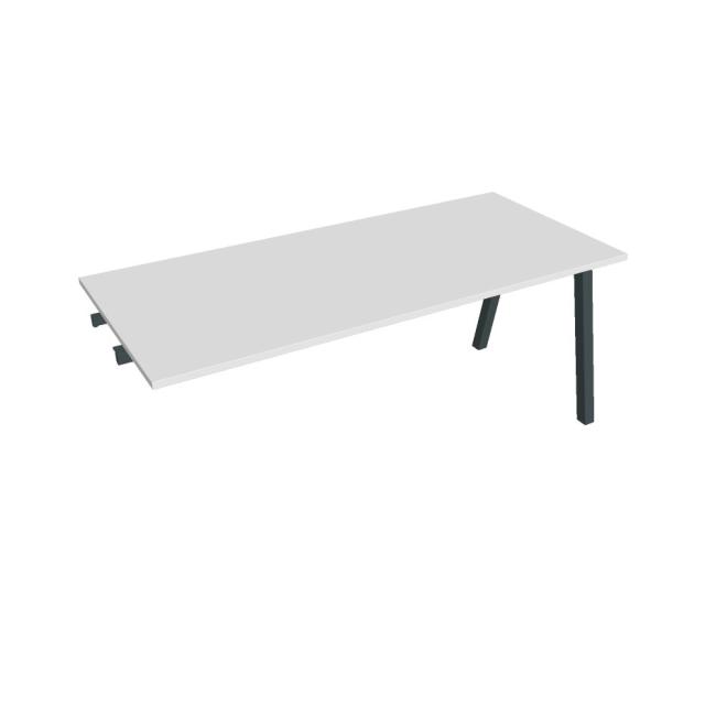 Conference table UNI A, late. chain, 180x75.5x80 cm, white/black