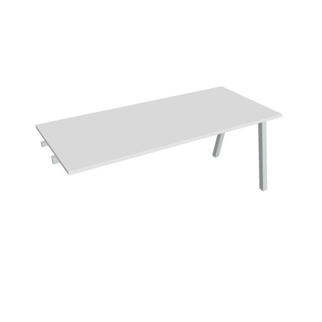 Conference table UNI A, late. chain, 180x75.5x80 cm, white/grey
