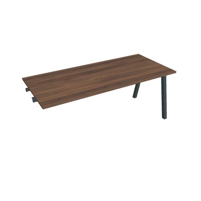 Conference table UNI A, late. chain, 180x75.5x80 cm, walnut/black